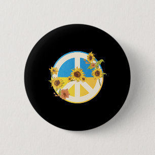 Sonnenblume Ukrainische Flagge Ich stehe mit der U Button
