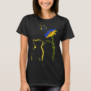 Sonnenblume Ukrainische Flagge Ich stehe mit der U T-Shirt