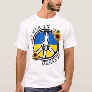 Sonnenblume Ukrainische Flagge kein Krieg in der U T-Shirt