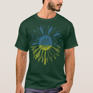 Sonnenblume Ukrainische Flagge Sonnenblumen Premiu T-Shirt