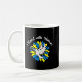 Sonnenblume ukrainische Flagge Taube Ukraine Ich s Kaffeetasse (Links)