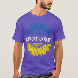 Sonnenblume Ukrainische Flagge Unterstützung Ukrai T-Shirt