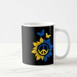 Sonnenblume Ukrainische Flagge Vintage Ich stehe m Kaffeetasse