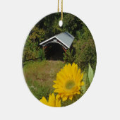 Sonnenblume- und Abdeckungsbrücke Keramikornament (Rechts)