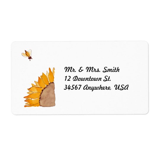 Sonnenblume und Biene (Vorne)