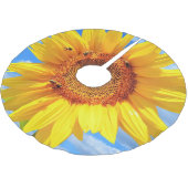 Sonnenblume und Bienen Weihnachtsbaumrock Polyester Weihnachtsbaumdecke (Schrägansicht)