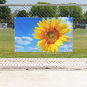 Sonnenblume und Bienenbanner Banner (Insitu)