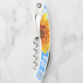 Sonnenblume und Bienenwache Kellnermesser (Vorderseite)