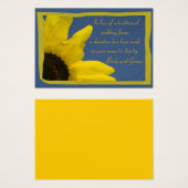 Sonnenblume und Blue Sky Wedding Wohltätigkeit Fev (Vorne & Hinten)