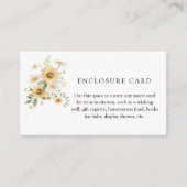 Sonnenblume und Daisy Custom Enclosure Card Begleitkarte (Vorderseite)
