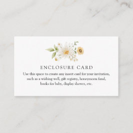 Sonnenblume und Daisy Custom Enclosure Card Begleitkarte
