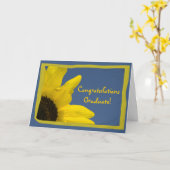 Sonnenblume-und Himmel-Abschluss-Glückwünsche Karte (Gelbe Blume)