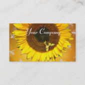 SONNENBLUME UND HONENBIE, BLÜHEN, BLÜHEN VISITENKARTE (Rückseite)