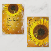 SONNENBLUME UND HONENBIE, BLÜHEN, BLÜHEN VISITENKARTE (Vorne/Hinten)