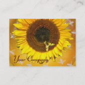 SONNENBLUME UND HONENBIE, BLÜHEN, BLÜHEN VISITENKARTE (Rückseite)