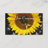 SONNENBLUME UND HONENBIE, BLÜHEN, BLÜHEN VISITENKARTE (Rückseite)