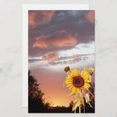 SONNENBLUME UND PINK SOMMERSONNE BRIEFPAPIER (Vorne/Hinten)
