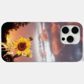 SONNENBLUME UND PINK SOMMERSONNE Case-Mate iPhone HÜLLE (Rückseite (Horizontal))