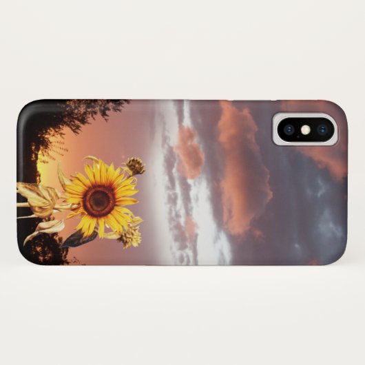 SONNENBLUME UND PINK SOMMERSONNE Case-Mate iPhone HÜLLE (Rückseite (Horizontal))