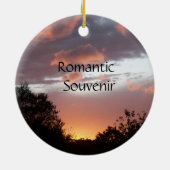 SONNENBLUME UND PINK SOMMERSONNE KERAMIKORNAMENT (Hinten)