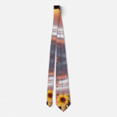 SONNENBLUME UND PINK SOMMERSONNE KRAWATTE (Rückseite)