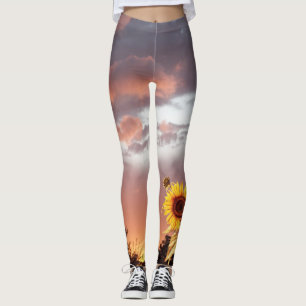 SONNENBLUME UND PINK SOMMERSONNE LEGGINGS