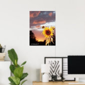 SONNENBLUME UND PINK SOMMERSONNE POSTER (Heimbüro)