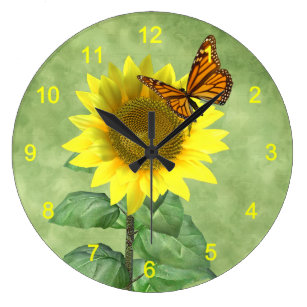 Sonnenblume Und Schmetterling Kunst Poster Zazzle De