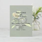 Sonnenblume und Spargel Einladung (Stehend Vorderseite)