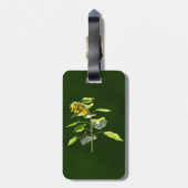 Sonnenblume und Spargel Gepäckanhänger (Rückseite vertikal)