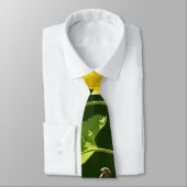 Sonnenblume und Spargel Krawatte (Gebunden)