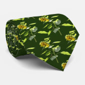 Sonnenblume und Spargel Krawatte (Gerollt)