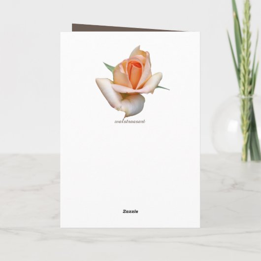 Sonnenblume und Text der Mutter Karte (Rückseite)