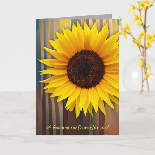 Sonnenblume und Text der Mutter Karte (Gelbe Blume)