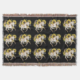 Sonnenblume Unicorn Decke