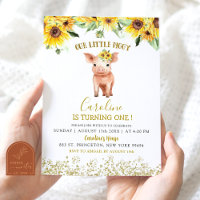 Sonnenblume unser kleines Schweine, das sich einen