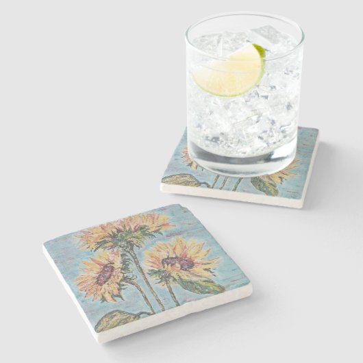 Sonnenblume Untersetzer (Seitenansicht)