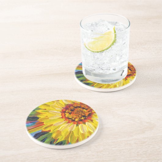 Sonnenblume Untersetzer (Seite)