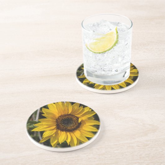 Sonnenblume-Untersetzer Sandstein Untersetzer (Seite)