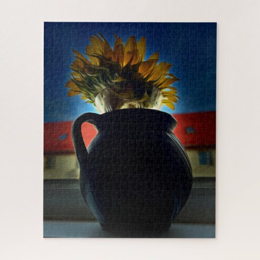 Sonnenblume Vase Puzzle (Vertikal)