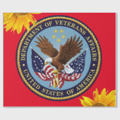 Sonnenblume Vertans Matte Wrapping Paper Geschenkpapier (Flach)