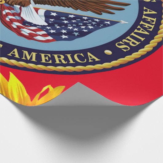 Sonnenblume Vertans Matte Wrapping Paper Geschenkpapier (Ecke)