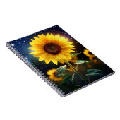 Sonnenblume verzaubert notizblock (Rechte Seite)