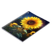 Sonnenblume verzaubert notizblock (Linke Seite)