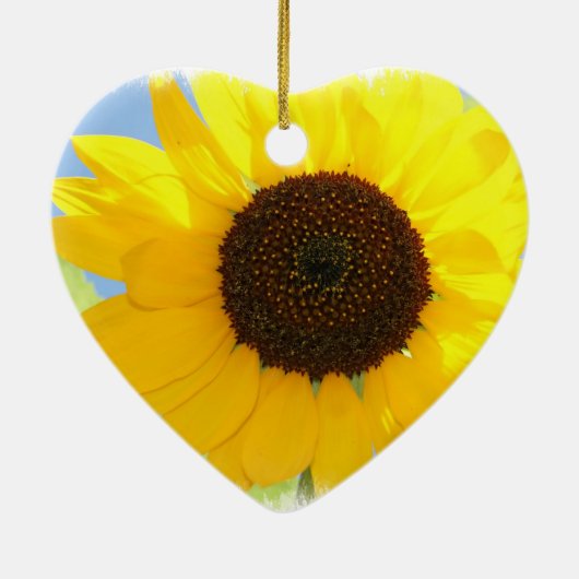 Sonnenblume-Verzierung Keramikornament (Hinten)