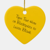 Sonnenblume-Verzierungs-personalisierte Keramik Ornament (Hinten)