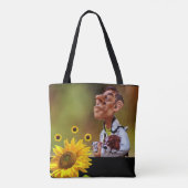 Sonnenblume Veteranische Tasche (Rückseite)