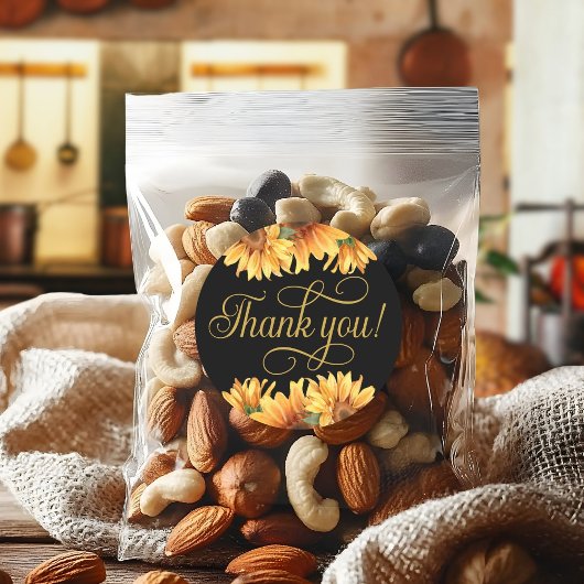 Sonnenblume Vielen Dank! Aufkleber