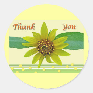 Sonnenblume Vielen Dank, Aufkleber