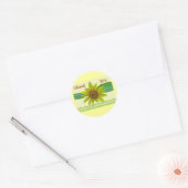 Sonnenblume Vielen Dank, Aufkleber (Umschlag)